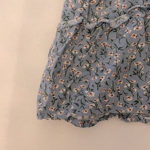 Cute Floral Print Mini Skirt 🌸